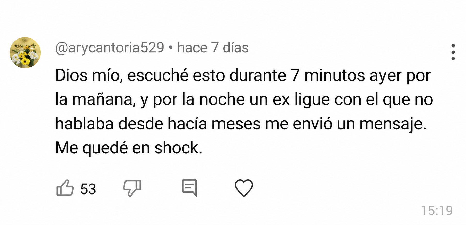 Comentario de @arycantoria529 sobre su experiencia